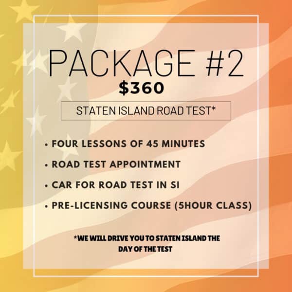 PACKAGE #2 STATEN ISLAND ROAD TEST