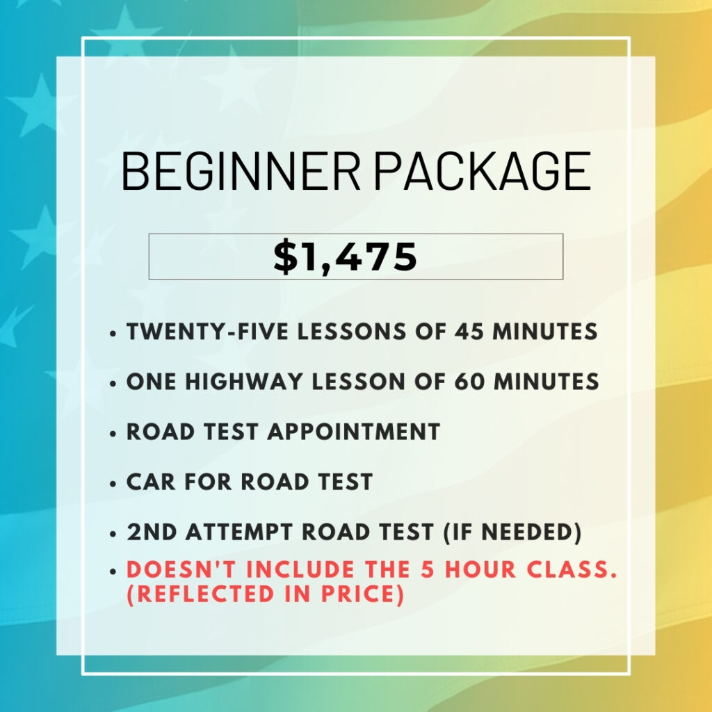 BEGINNER PACKAGE WITHOUT 5 HOUR CLASS